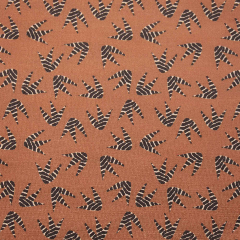 Printed Cotton SAPOTY Tawny / Black